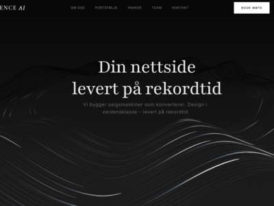 Profesjonell nettside til din bedrift på 24 timer