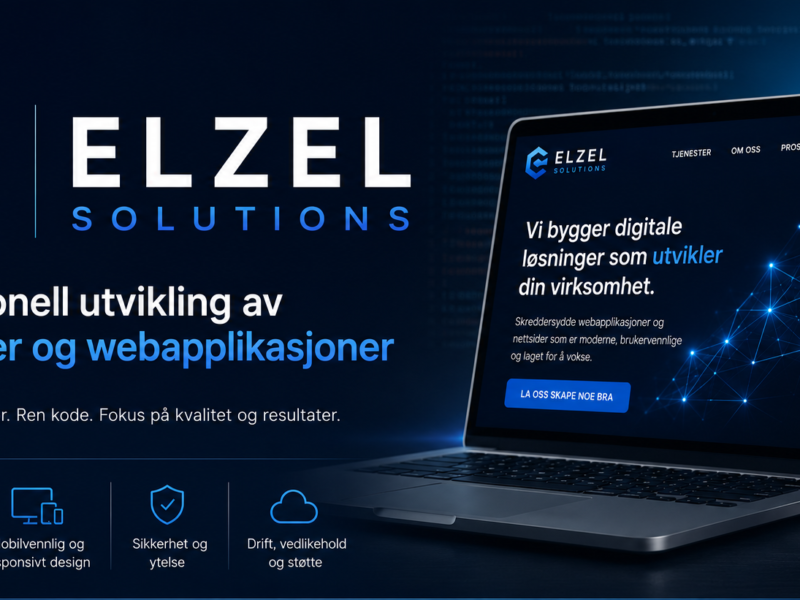 Profesjonell utvikling av nettsider og webapplikasjoner